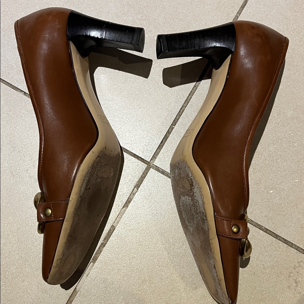 Coach Madyline Made in Italy- brown leather shoes- great condition - size 6,5 - Picture 11 of 16
